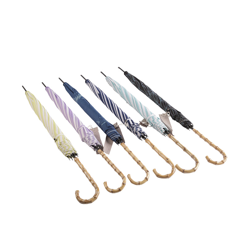 UV 코팅 스트레이트 umbrella-0E6B0129 청소년 파란색 줄무늬 견주