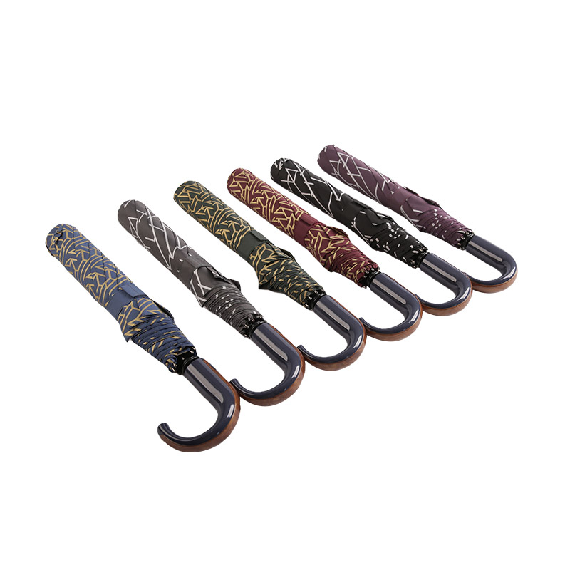 기하학적 패턴 명주 2단 우산-0E6B0412